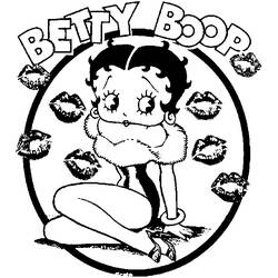 Dessin à colorier: Betty Boop (Dessins Animés) #25914 - Coloriages à Imprimer Gratuits