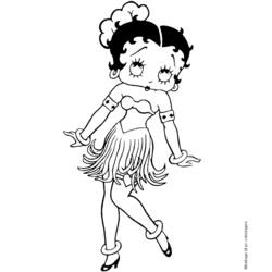 Dessin à colorier: Betty Boop (Dessins Animés) #25917 - Coloriages à Imprimer Gratuits