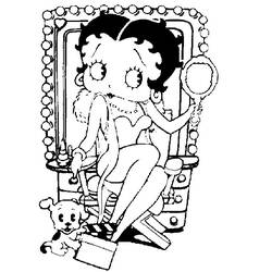 Dessin à colorier: Betty Boop (Dessins Animés) #25921 - Coloriages à Imprimer Gratuits