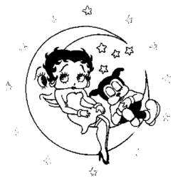 Dessin à colorier: Betty Boop (Dessins Animés) #25926 - Coloriages à Imprimer Gratuits