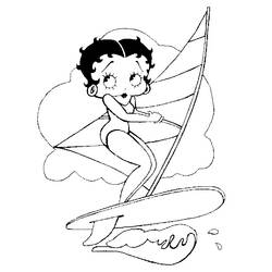 Dessin à colorier: Betty Boop (Dessins Animés) #25927 - Coloriages à Imprimer Gratuits