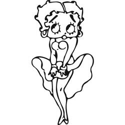 Dessin à colorier: Betty Boop (Dessins Animés) #25932 - Coloriages à Imprimer Gratuits