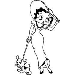 Dessin à colorier: Betty Boop (Dessins Animés) #25933 - Coloriages à Imprimer Gratuits
