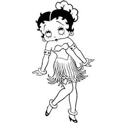 Dessin à colorier: Betty Boop (Dessins Animés) #25941 - Coloriages à Imprimer Gratuits