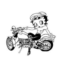 Dessin à colorier: Betty Boop (Dessins Animés) #25942 - Coloriages à Imprimer Gratuits