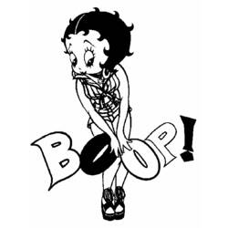 Dessin à colorier: Betty Boop (Dessins Animés) #25945 - Coloriages à Imprimer Gratuits