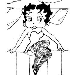Dessin à colorier: Betty Boop (Dessins Animés) #25952 - Coloriages à Imprimer Gratuits