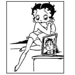 Dessin à colorier: Betty Boop (Dessins Animés) #25953 - Coloriages à Imprimer Gratuits