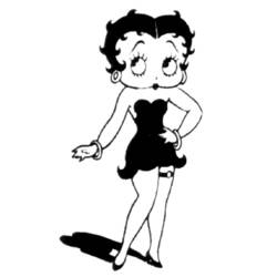 Dessin à colorier: Betty Boop (Dessins Animés) #25954 - Coloriages à Imprimer Gratuits