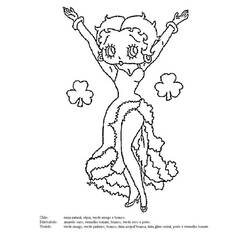 Dessin à colorier: Betty Boop (Dessins Animés) #25958 - Coloriages à Imprimer Gratuits