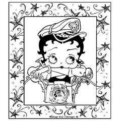 Dessin à colorier: Betty Boop (Dessins Animés) #25962 - Coloriages à Imprimer Gratuits