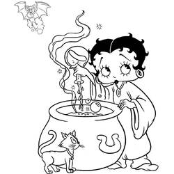 Dessin à colorier: Betty Boop (Dessins Animés) #25964 - Coloriages à Imprimer Gratuits