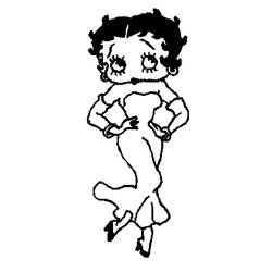 Dessin à colorier: Betty Boop (Dessins Animés) #25968 - Coloriages à Imprimer Gratuits