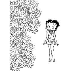 Dessin à colorier: Betty Boop (Dessins Animés) #25973 - Coloriages à Imprimer Gratuits