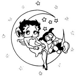 Dessin à colorier: Betty Boop (Dessins Animés) #26023 - Coloriages à Imprimer Gratuits
