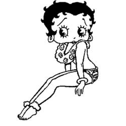 Dessin à colorier: Betty Boop (Dessins Animés) #26027 - Coloriages à Imprimer Gratuits