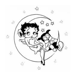 Dessin à colorier: Betty Boop (Dessins Animés) #26042 - Coloriages à Imprimer Gratuits