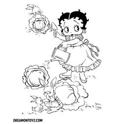 Dessin à colorier: Betty Boop (Dessins Animés) #26053 - Coloriages à Imprimer Gratuits