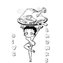 Dessin à colorier: Betty Boop (Dessins Animés) #26056 - Coloriages à Imprimer Gratuits