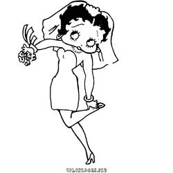 Dessin à colorier: Betty Boop (Dessins Animés) #26058 - Coloriages à Imprimer Gratuits