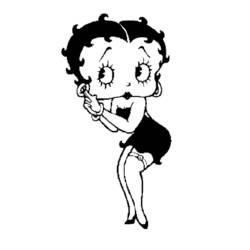 Dessin à colorier: Betty Boop (Dessins Animés) #26062 - Coloriages à Imprimer Gratuits