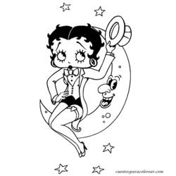 Dessin à colorier: Betty Boop (Dessins Animés) #26073 - Coloriages à Imprimer Gratuits