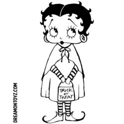 Dessin à colorier: Betty Boop (Dessins Animés) #26086 - Coloriages à Imprimer Gratuits
