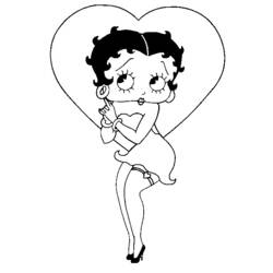Dessin à colorier: Betty Boop (Dessins Animés) #26094 - Coloriages à Imprimer Gratuits