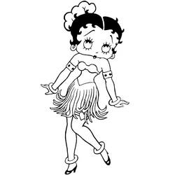 Dessin à colorier: Betty Boop (Dessins Animés) #26108 - Coloriages à Imprimer Gratuits