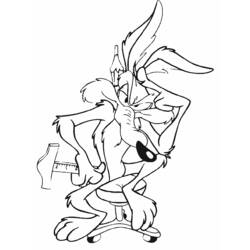 Dessin à colorier: Bip Bip et Coyote (Dessins Animés) #47168 - Coloriages à Imprimer Gratuits