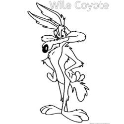 Dessin à colorier: Bip Bip et Coyote (Dessins Animés) #47299 - Coloriages à Imprimer Gratuits
