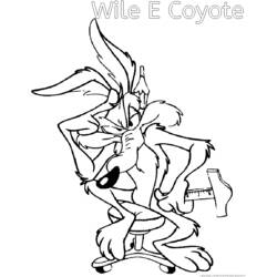 Dessin à colorier: Bip Bip et Coyote (Dessins Animés) #47304 - Coloriages à Imprimer Gratuits