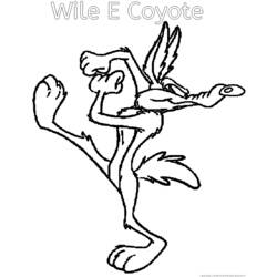 Dessin à colorier: Bip Bip et Coyote (Dessins Animés) #47305 - Coloriages à Imprimer Gratuits