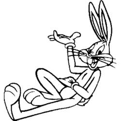 Dessin à colorier: Bugs Bunny (Dessins Animés) #26309 - Coloriages à Imprimer Gratuits