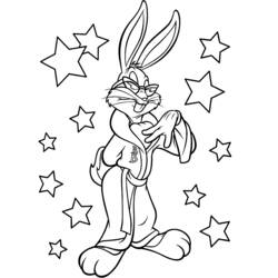 Dessin à colorier: Bugs Bunny (Dessins Animés) #26310 - Coloriages à Imprimer Gratuits