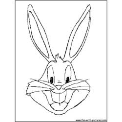 Dessin à colorier: Bugs Bunny (Dessins Animés) #26323 - Coloriages à Imprimer Gratuits