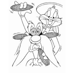 Dessin à colorier: Bugs Bunny (Dessins Animés) #26331 - Coloriages à Imprimer Gratuits