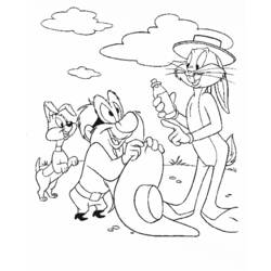 Dessin à colorier: Bugs Bunny (Dessins Animés) #26336 - Coloriages à Imprimer Gratuits