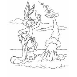 Dessin à colorier: Bugs Bunny (Dessins Animés) #26351 - Coloriages à Imprimer Gratuits
