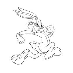 Dessin à colorier: Bugs Bunny (Dessins Animés) #26354 - Coloriages à Imprimer Gratuits