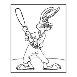 Dessin à colorier: Bugs Bunny (Dessins Animés) #26364 - Coloriages à Imprimer Gratuits