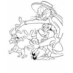 Dessin à colorier: Bugs Bunny (Dessins Animés) #26367 - Coloriages à Imprimer Gratuits