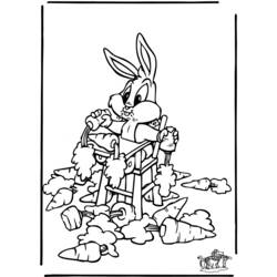 Dessin à colorier: Bugs Bunny (Dessins Animés) #26375 - Coloriages à Imprimer Gratuits