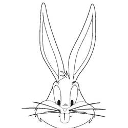 Dessin à colorier: Bugs Bunny (Dessins Animés) #26385 - Coloriages à Imprimer Gratuits