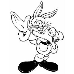 Dessin à colorier: Bugs Bunny (Dessins Animés) #26421 - Coloriages à Imprimer Gratuits
