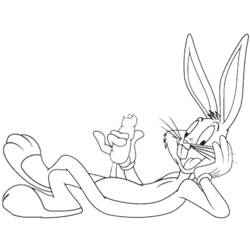 Dessins à colorier: Bugs Bunny - Coloriages à Imprimer Gratuits
