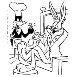 Dessin à colorier: Bugs Bunny (Dessins Animés) #26439 - Coloriages à Imprimer Gratuits