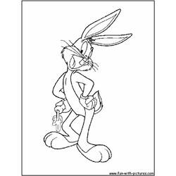 Dessin à colorier: Bugs Bunny (Dessins Animés) #26450 - Coloriages à Imprimer Gratuits