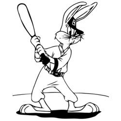 Dessin à colorier: Bugs Bunny (Dessins Animés) #26453 - Coloriages à Imprimer Gratuits