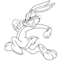 Dessin à colorier: Bugs Bunny (Dessins Animés) #26464 - Coloriages à Imprimer Gratuits